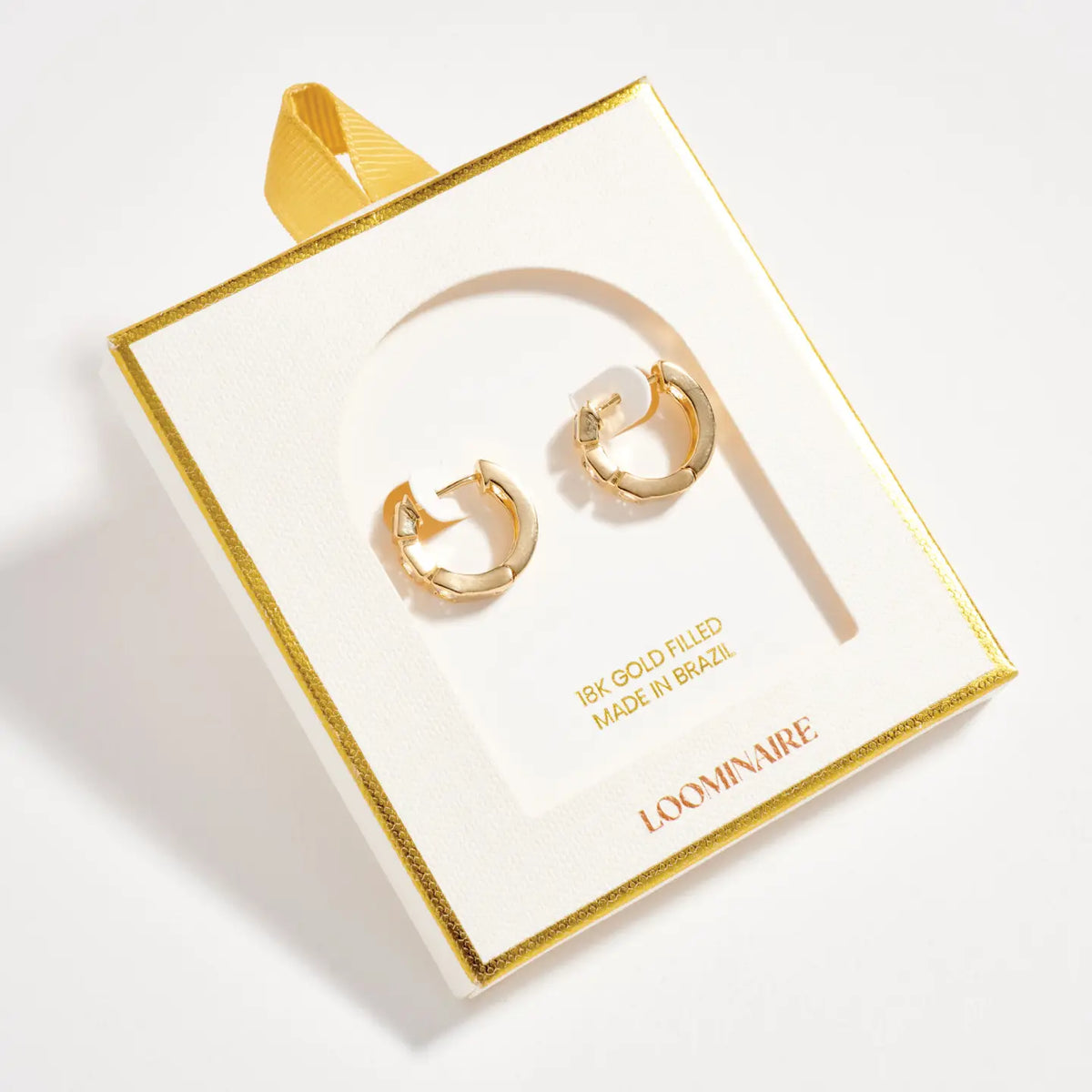 Sparkle Huggie Hoops