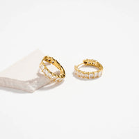 All Sparkle Huggie Hoops