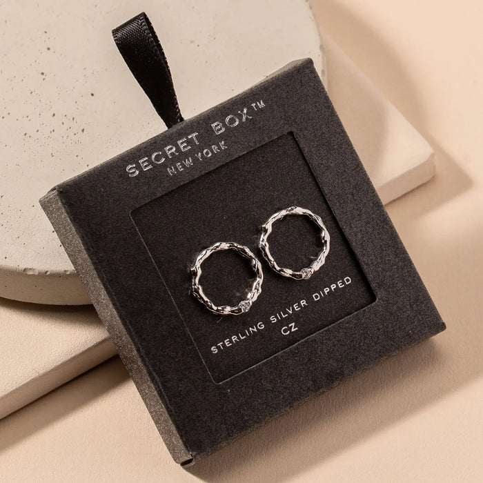 Texture Circle Studs