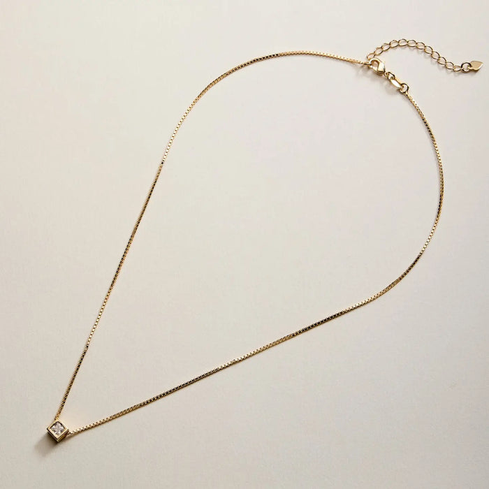 Sparkle Cube Necklace