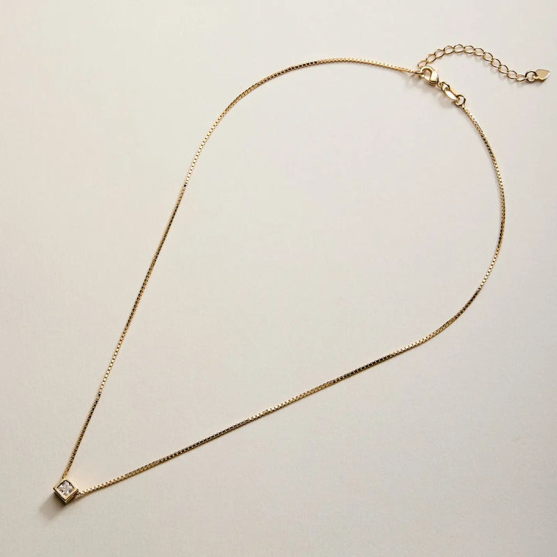 Sparkle Cube Necklace