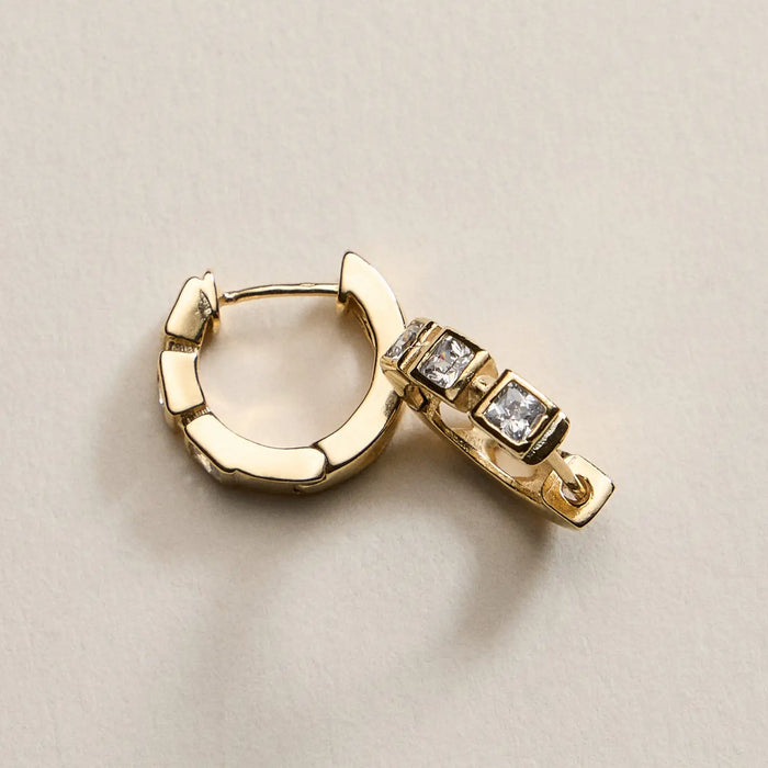 Sparkle Huggie Hoops