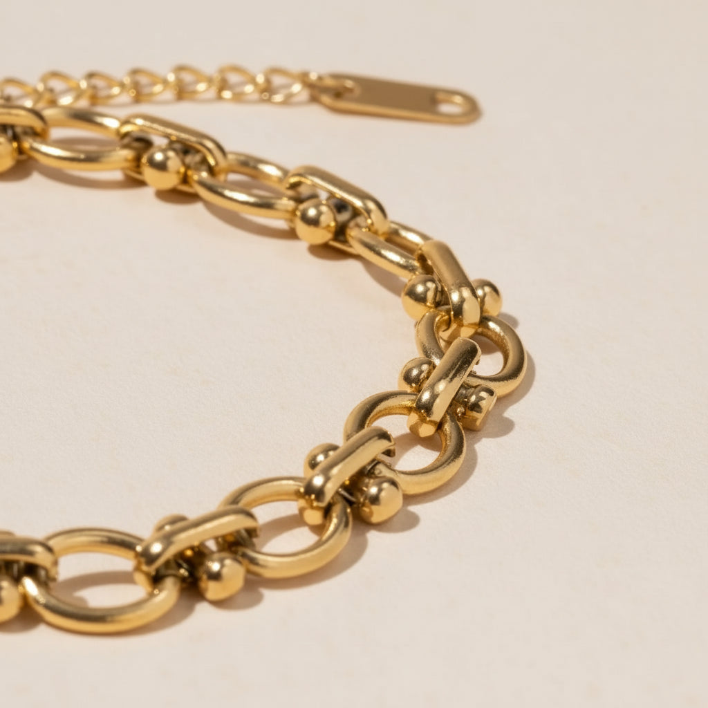 Sarai Stainless Chain Link Bracelet