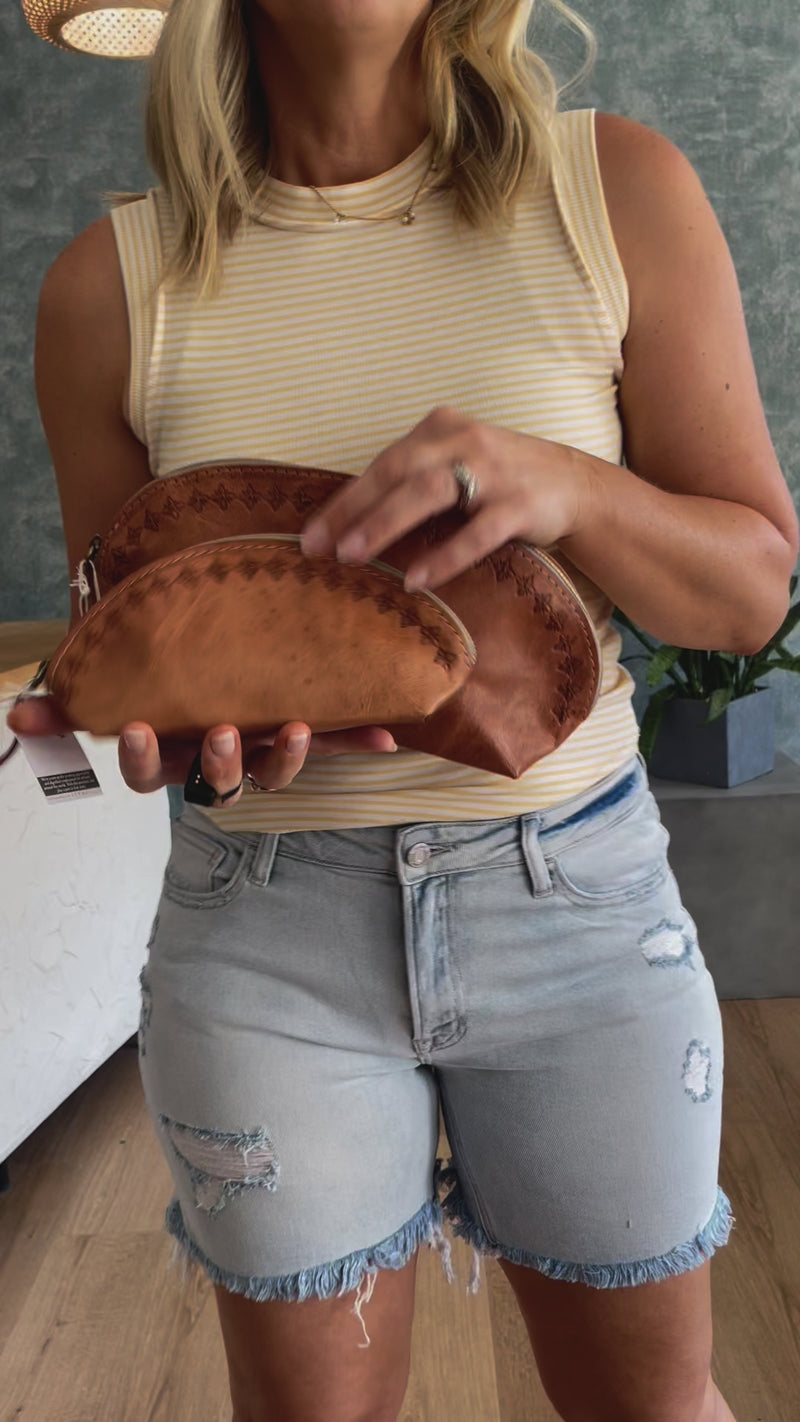 Blossom Leather Pouch - 2 sizes