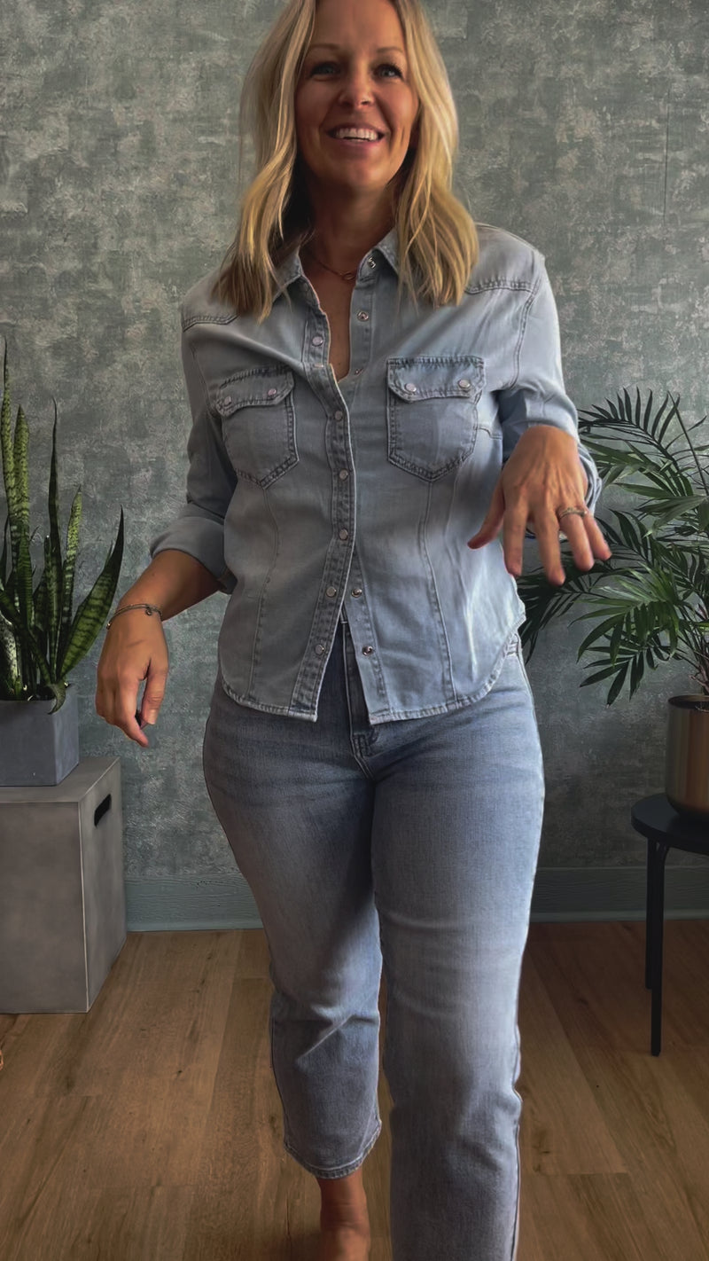 Dolly Denim Buttondown