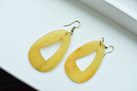 Omala Pleasing Pastels Collection Earrings-Teardrop-Yellow