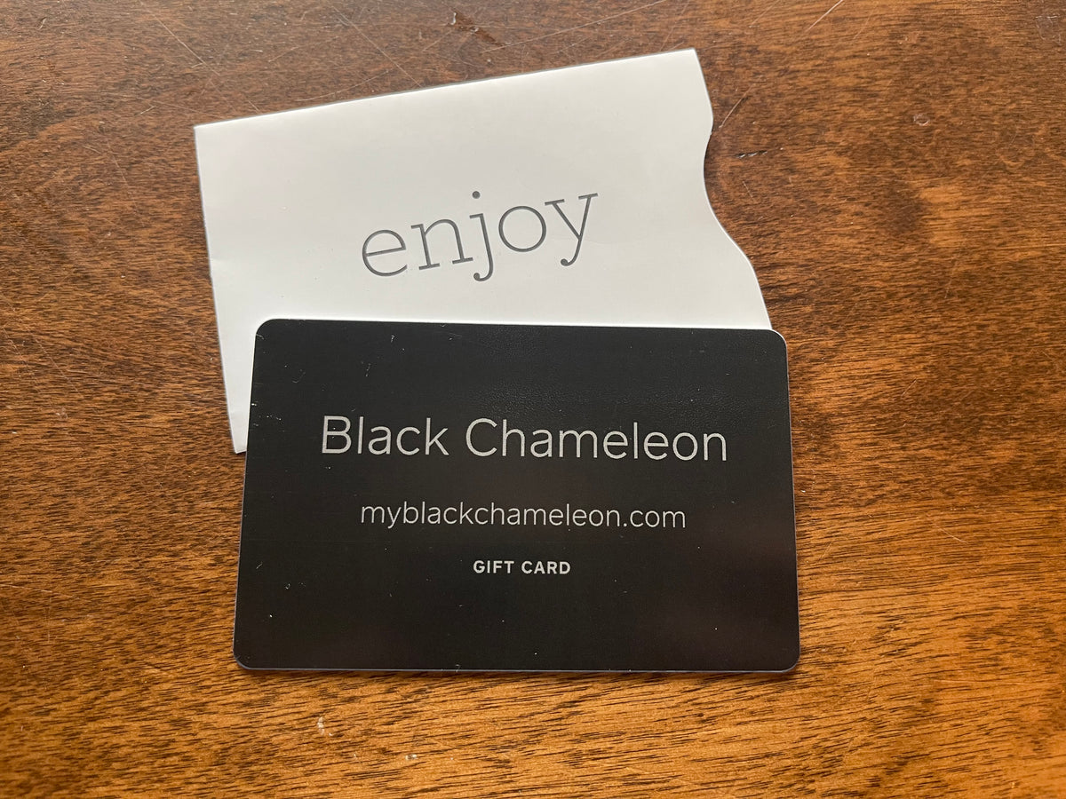 Black Chameleon Gift Card (DIGITAL/PRINTABLE)