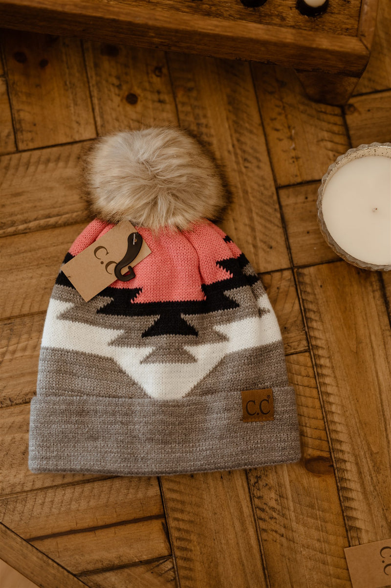 Elsie Aztec Pom Hat