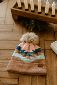 Elsie Aztec Pom Hat